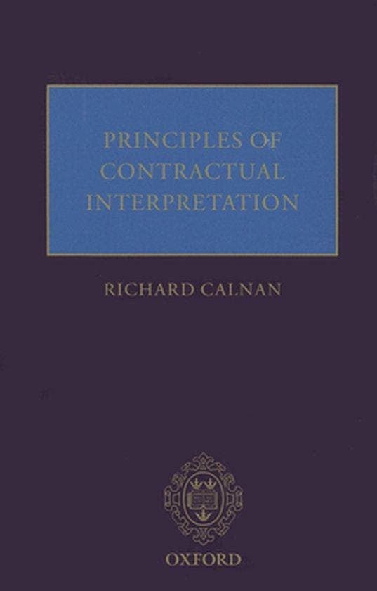 Principles of Contractual Interpretation 9780199681464, Livres, Langue | Anglais, Envoi
