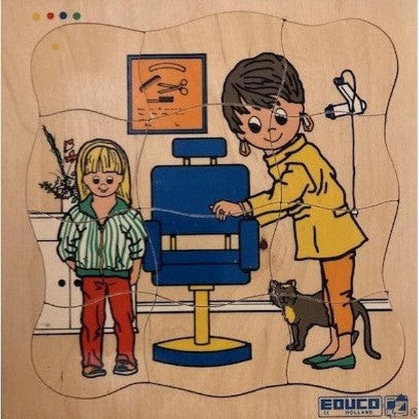 Educo puzzel Bij de kapper (4-lagen), Boeken, Schoolboeken, Verzenden