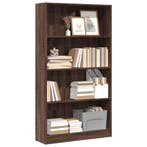 vidaXL Boekenkast 80x24x143 cm bewerkt hout bruin, Verzenden, Nieuw