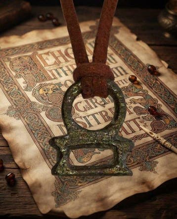Keltisch Brons Prachtige hanger-amulet. Uitstekende staat.