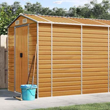 vidaXL Tuinschuur 191x725x198 cm gegalvaniseerd staal, Tuin en Terras, Verzenden, Nieuw