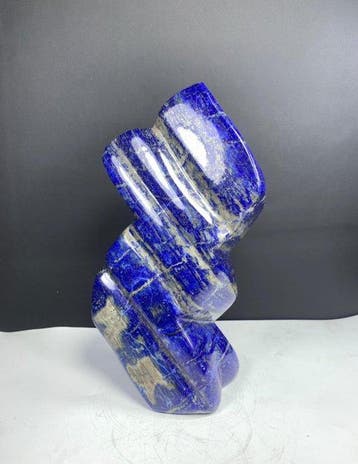 Lapis Lazuli Abstracte Sculptuur Vrije vorm - Hoogte: 23 cm