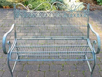 Établi - Métal - Assise de banc de jardin en métal