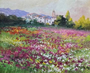 Francesc Vidal (1950) - Primavera junto al campanario