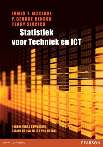Statistiek voor techniek en ICT 9789043014090 J.T MacClave, Boeken, Verzenden, Zo goed als nieuw, J.T MacClave