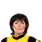 Pietenpruik Rebel Zwart Kanekalon, Verzenden