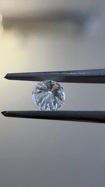 1 pcs Diamant (Naturelle) - 0.60 ct - Rond - D (incolore) -, Bijoux, Sacs & Beauté