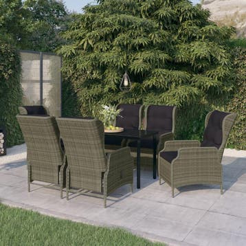 vidaXL 7-delige Tuinset bruin, Verzenden, Nieuw, Tuinset