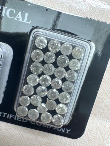 Zonder minimumprijs - 29 pcs Diamant (Natuurlijk) - 4.17 ct, Bijoux, Sacs & Beauté, Pierres précieuses