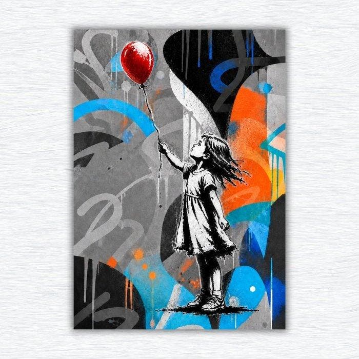 SKE - Empreintes : Le Ballon Rouge - UNIQUE, Antiek en Kunst, Kunst | Designobjecten