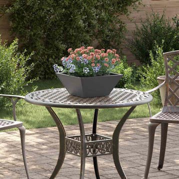vidaXL Plantenbak 5 st Zwart 35 x 35 x 15 cm Koudgewalst, Verzenden