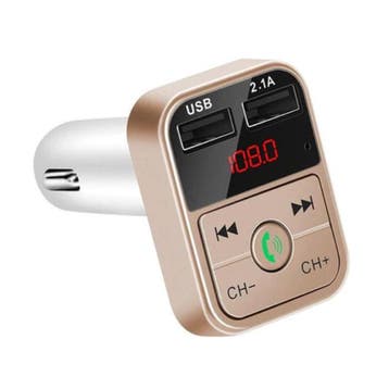 Dual USB Autolader Bluetooth Handsfree Oplader FM Radio Kit, Verzenden