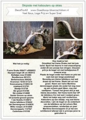 DIY Werkbeschrijving Skipiste met kabouters, Nieuw
