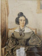 Franse school (XIX) - Retrato de Música