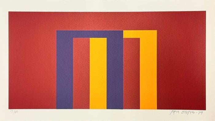 Paul Osipow (1939) - Geometric composition II, Antiek en Kunst, Antiek | Overige Antiek