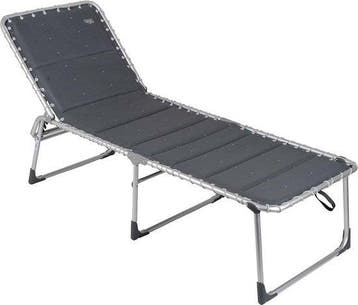 2dekans | Crespo - Vouwbed - AL/364 - Deluxe - Donker grijs, Tuin en Terras, Ophalen of Verzenden, Nieuw
