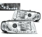 PHARES POUR SKODA OCTAVIA 01-04 DAYLIGHT LED FOND CHROMÉ, Verzenden