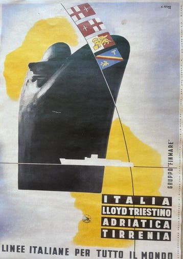 Petrone - Manifesto Linee Italiane per tutto il mondo –