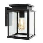 Strak &amp; modern Leicester Muurlamp Zwart Buitenverlichtin, Jardin & Terrasse, Verzenden, Wandlamp