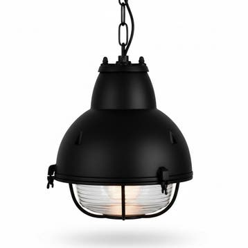 Buitenverlichting plafond & veranda Hanglamp Navigator Zwart, Verzenden, Nieuw