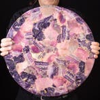 Natuurlijke fluoriet-toptafel – Een mineralen-elegantie rijk