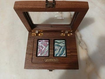 Zippo - Zippo Pair – Mother of Pearl Wave Inlay – 2024/2025