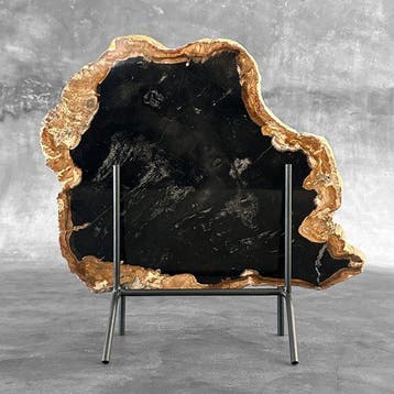 C-Stunning Grote plak versteend hout op een op maat gemaakte