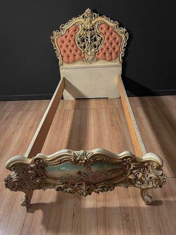 Bed - Hout, Textiel