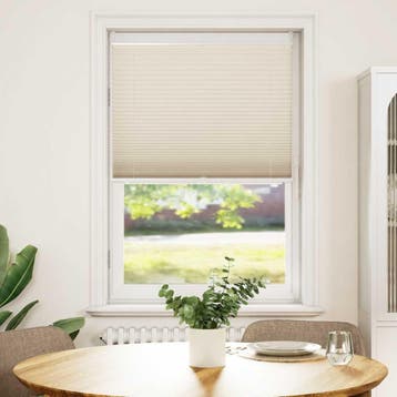 vidaXL Plissé rolgordijn 80x100cm creme, Huis en Inrichting, Verzenden, Nieuw
