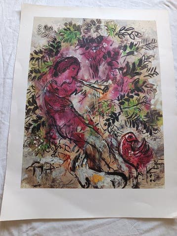 Marc Chagall (1887-1985) - Der Flötenspieler