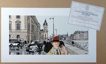 Tardi, Jacques - 1 Pigmentafdruk - Nestor Burma - 1er, Nieuw