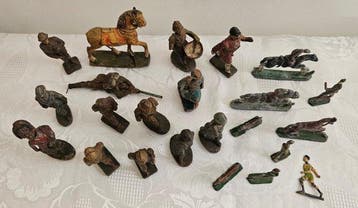 Figurine militaire miniature - Lot antieke miniaturen (23) -