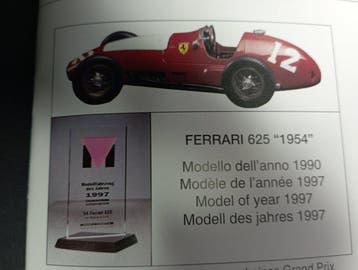 REVIVAL 1:20 - Voiture miniature - Ferrari 625, Anno 1954, Nieuw