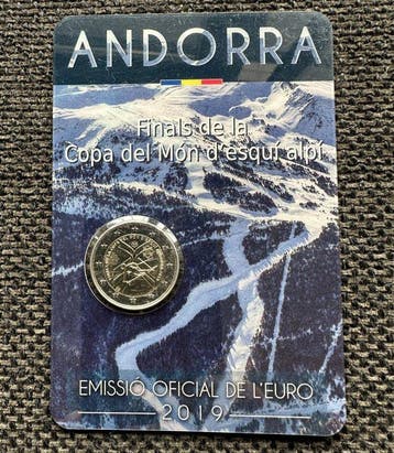 Andorre. 2 Euro 2019 Ski (Sans prix de réserve)