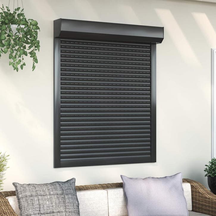 vidaXL Rolluik Antraciet 100 x 120 cm Aluminium en, Bricolage & Construction, Châssis & Portes coulissantes, Envoi