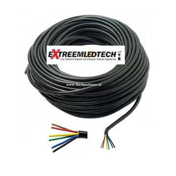 Universeel 6 aderig Verleng kabel 6 x 0.5 mm 12-24V, Ophalen of Verzenden, Nieuw