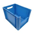 Magazijnbak 400x300x270 mm euronorm blauw pp gebruikt, Ophalen of Verzenden