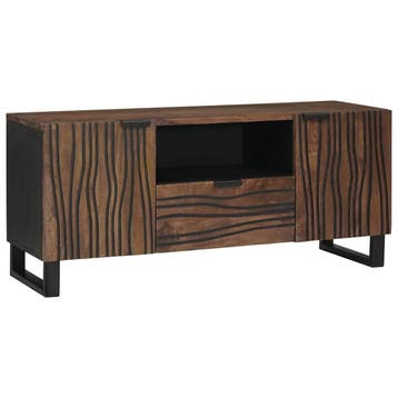 vidaXL TV Eenheden 105 x 33 x 46 cm Walnotenhout Bewerkt, Verzenden