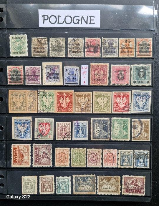 Polen 1918/1965 - Hogere waarden + keurmerken + opdrukken +, Postzegels en Munten, Postzegels | Europa | Overig