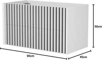 Wastafelkast - Wastafelmeubel - Wastafelonderkast - 90 cm -, Verzenden, Nieuw