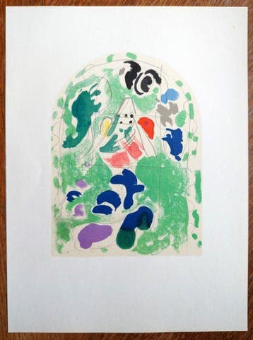 Marc Chagall (1887-1985) - Tribu de Issachar (from Vitraux