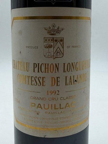 1992 Chateau Pichon Longueville Comtesse de Lalande -, Nieuw