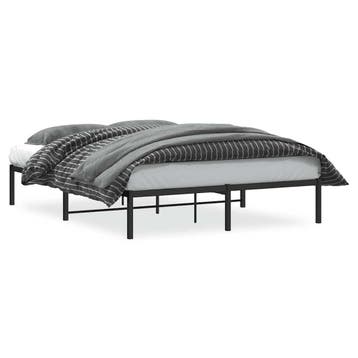 Zwart metalen bedframe 160x200 | Tweede kansje | OP = OP, Huis en Inrichting, Slaapkamer | Bedden, Verzenden, Zwart, Tweepersoons