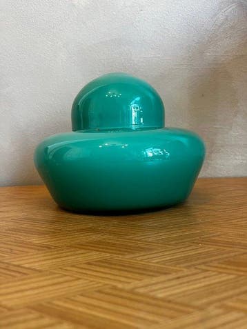 dekselvaas - Glas - Vaas in Chinese stijl, opaalkleurig