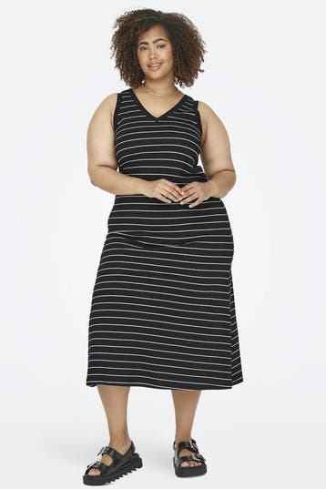 ONLY ECO jurk CARMAY streepL=50/52Maat 46/48 (XL) of groter, Kleding | Dames, Verzenden, Nieuw, Maat 46/48 (XL) of groter, Overige kleuren