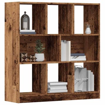 vidaXL Boekenkast 97,5x29,5x100 cm bewerkt hout oud, Maison & Meubles, Armoires | Bibliothèques, Verzenden