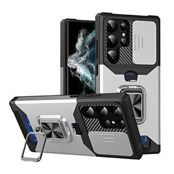 Samsung Galaxy A54 - Card Slot Hoesje met Kickstand en, Verzenden, Nieuw