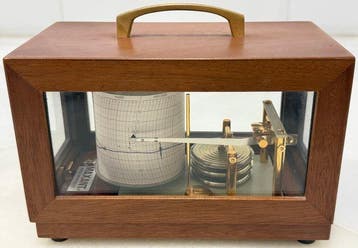 MAXANT PARÍS - Barograaf - Verguld brons, Verguld messing,, Antiek en Kunst