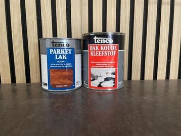 Veiling - Tenco Parketlak Blank 750 ml + Dak Koude Kleefstof, Bricolage & Construction, Peinture, Vernis & Laque