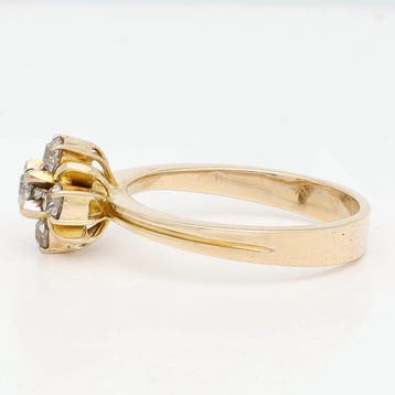 Bague - 18 carats Or jaune Diamant (Naturelle), Nieuw